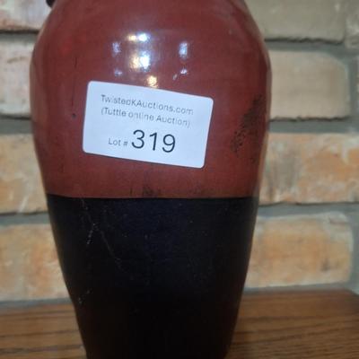 Sale Photo Thumbnail #1345: unsure of the maker.  It is a glazed pottery.