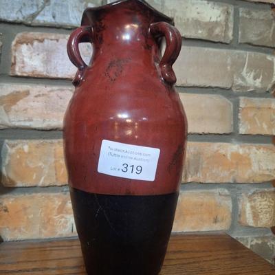 Sale Photo Thumbnail #1344: unsure of the maker.  It is a glazed pottery.