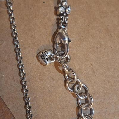 Sale Photo Thumbnail #1411: Brighton "let it snow" necklace and earrings set