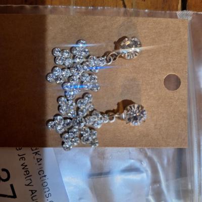 Sale Photo Thumbnail #1409: Brighton "let it snow" necklace and earrings set