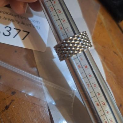 Sale Photo Thumbnail #1445: costume silver ring size 5