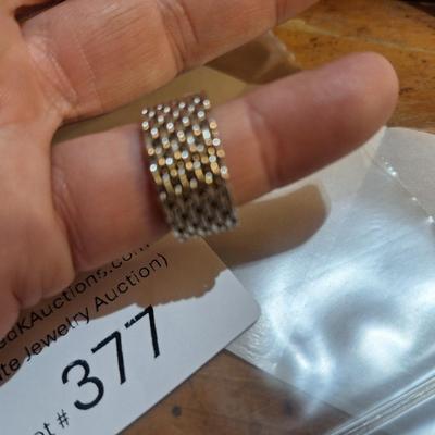 Sale Photo Thumbnail #1443: costume silver ring size 5