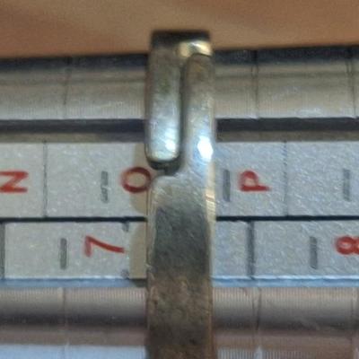 Sale Photo Thumbnail #1490: it looks like it might be sterling but there are no markings,  