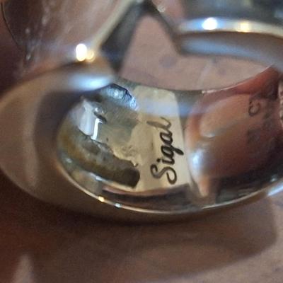 Sale Photo Thumbnail #1497: size 6 Sigal s. steel ring