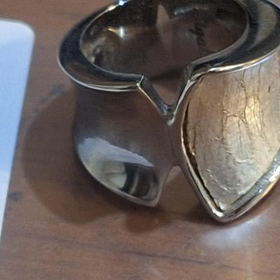 Sale Photo Thumbnail #1492: size 6 Sigal s. steel ring