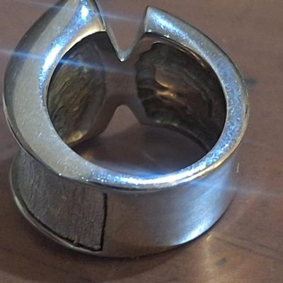 Sale Photo Thumbnail #1496: size 6 Sigal s. steel ring