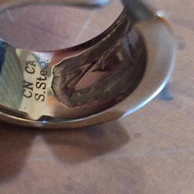 Sale Photo Thumbnail #1498: size 6 Sigal s. steel ring