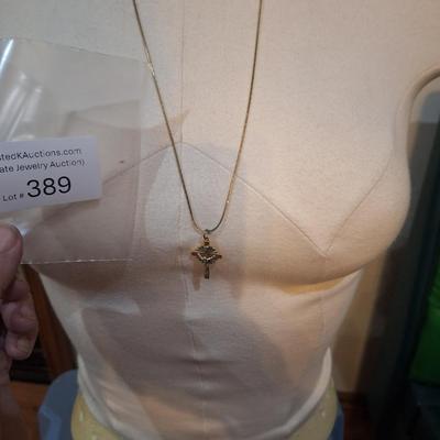 Sale Photo Thumbnail #1510: necklace with crucifix pendant