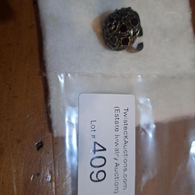 Sale Photo Thumbnail #1593: dangle earrings and a matching or similar ring with split band to fit most sizes.