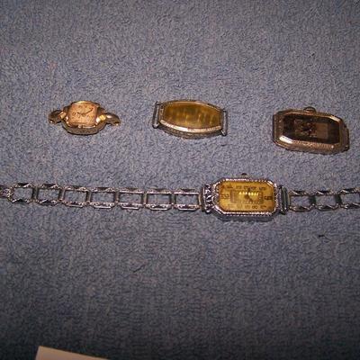 LOT 13 GORGEOUS VINTAGE GOLD WATCH CASES-MARKED 14K-18K