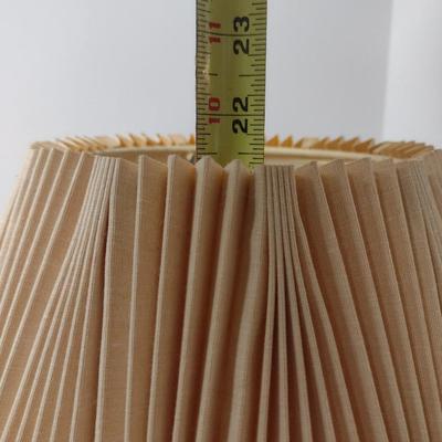 Pair of Painted Ceramic Table Top Lamps with Shades- Approx 21 1/2" Tall