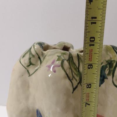 Glazed Pottery Vase Signed by Artist- Approx 9 1/2" Tall