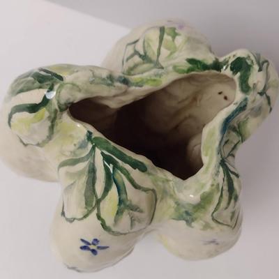 Glazed Pottery Vase Signed by Artist- Approx 9 1/2" Tall