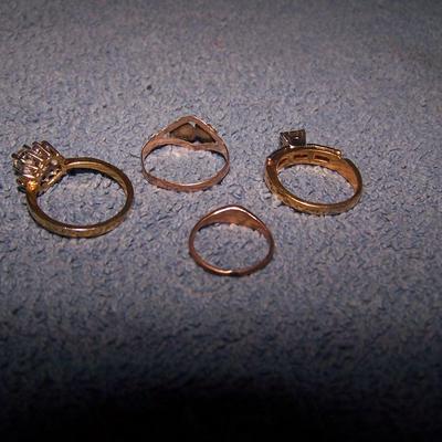 LOT 16 TESTED 10K SCRAP RINGS