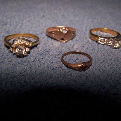 LOT 16 TESTED 10K SCRAP RINGS