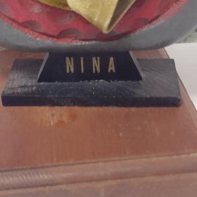 Pair of Ship Design Bookends- Nina and Santa Maria