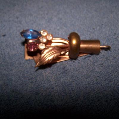 LOT 28 GREAT VINTAGE RHINESTONE PINS