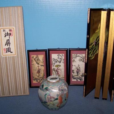LOT 35 LOVELY VINTAGE ASIAN ITEMS