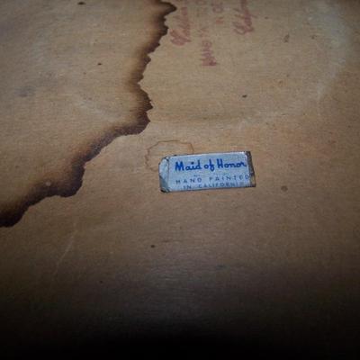 LOT 37 GREAT VINTAGE MCM HAND PAINTED PLATES IN FRAMES--CALIFORNIA