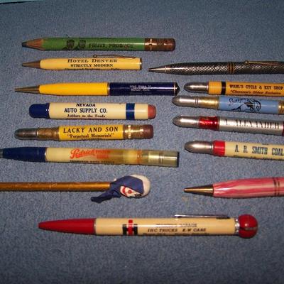 LOT 41 WONDERFUL VINTAGE ADVERTISING PENCILS PLUS