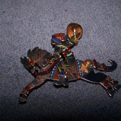 LOT 48 FAB COLLECTIBLE LIZTECH COWGIRL ARTIST PIN