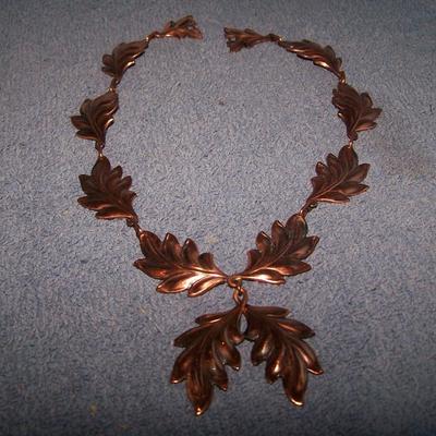 LOT 49 WONDERFUL VINTAGE COPPER NECKLACES