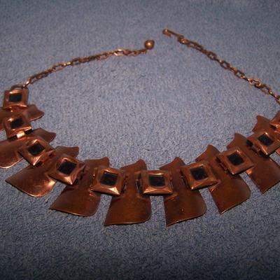LOT 49 WONDERFUL VINTAGE COPPER NECKLACES