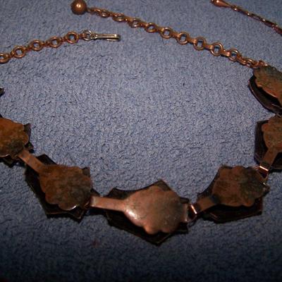LOT 50 GREAT VINTAGE COPPER NECKLACES
