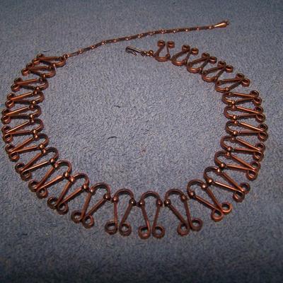 LOT 50 GREAT VINTAGE COPPER NECKLACES