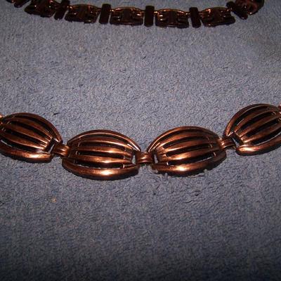 LOT 52 GREAT VINTAGE COPPER JEWELRY