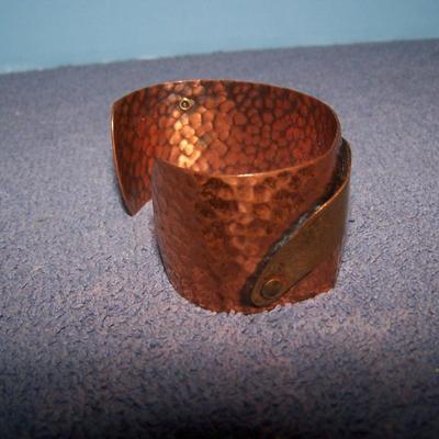LOT 54 3 FAB VINTAGE COPPER BRACELETS 3 CUFFS & 1 CLAMPER