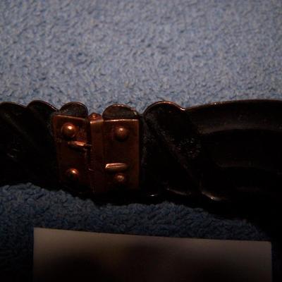 LOT 54 3 FAB VINTAGE COPPER BRACELETS 3 CUFFS & 1 CLAMPER