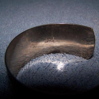 LOT 54 3 FAB VINTAGE COPPER BRACELETS 3 CUFFS & 1 CLAMPER