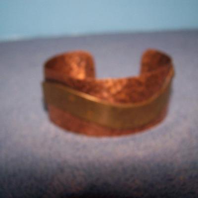 LOT 54 3 FAB VINTAGE COPPER BRACELETS 3 CUFFS & 1 CLAMPER