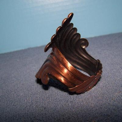 LOT 54 3 FAB VINTAGE COPPER BRACELETS 3 CUFFS & 1 CLAMPER