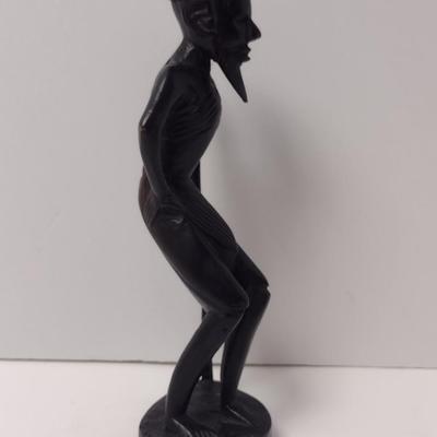 Carved Wooden African Tribal Male Figurine- Approx 8 3/4" Tall