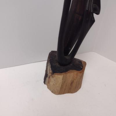 Hand Carved Wooden African Tribal Sculpture- Approx 34 1/2" Tall
