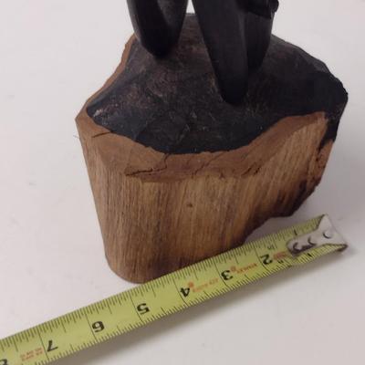 Hand Carved Wooden African Tribal Sculpture- Approx 34 1/2" Tall