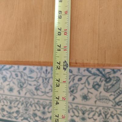 Butcher Block Top Farmhouse Table with Bench Seats- Approx 72" Long