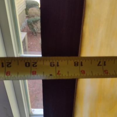 Decorative Stained Glass Panel in Wood Frame- Approx 19 1/2" x 29"