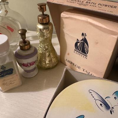 Vintage Perfume Bottles, Powers and Accessories