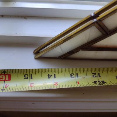 Four Triangular Stained Glass Suncatchers- Each Approx 14 1/2" x 7 3/4"