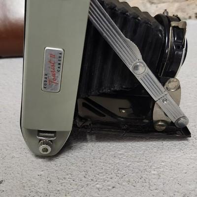 Sale Photo Thumbnail #178: Kodak Tourist II with case. Fits a medium flat rate box