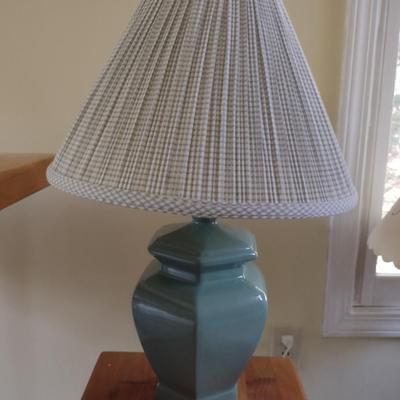 Ceramic Table Top Accent Lamp with Shade- Approx 20 1/4" Tall