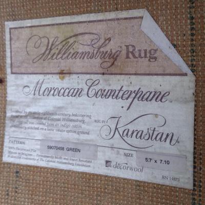 Karastan Indoor/Outdoor Patio Rug- Approx 5.7' x 7.10'