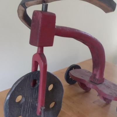 Primitive Wooden Tricycle