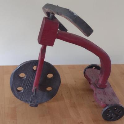 Primitive Wooden Tricycle