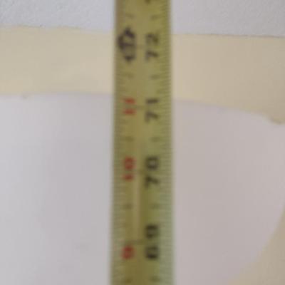 Torchiere Floor Lamp with Plastic Shade- Approx 71" Tall