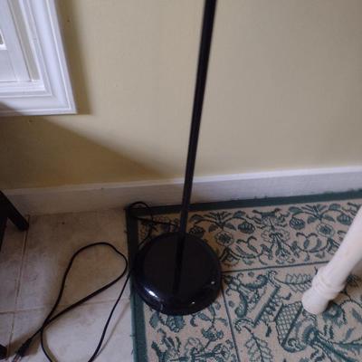 Torchiere Floor Lamp with Plastic Shade- Approx 71" Tall
