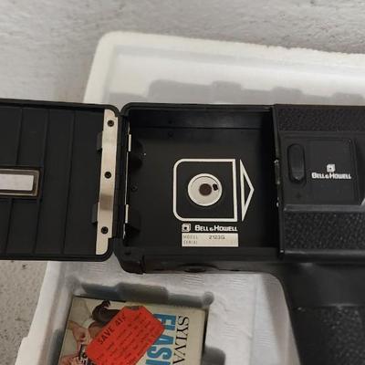 Sale Photo Thumbnail #241: Bell and Howell 2123 XL super 8 movie camera in original box. Fits large flat rate box